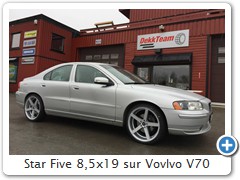 Star Five 8,5x19 sur Vovlvo V70